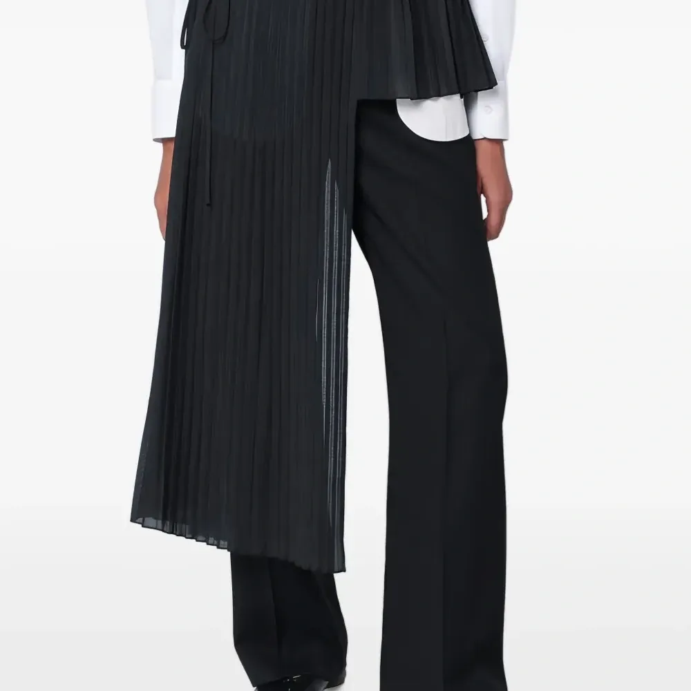 Плиссированная юбка с запахом