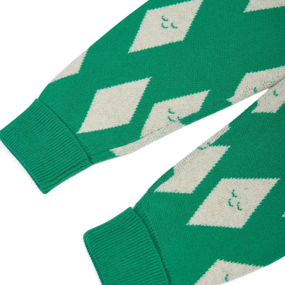 Вязаные брюки с ромбовидным узором Alden