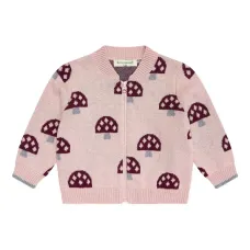 Кардиган на молнии с грибным принтом