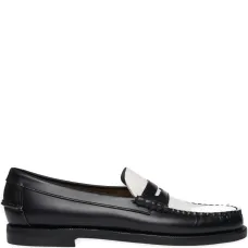 Лоферы из двухцветной кожи