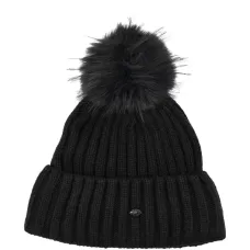 Вязаная шапка с помпоном