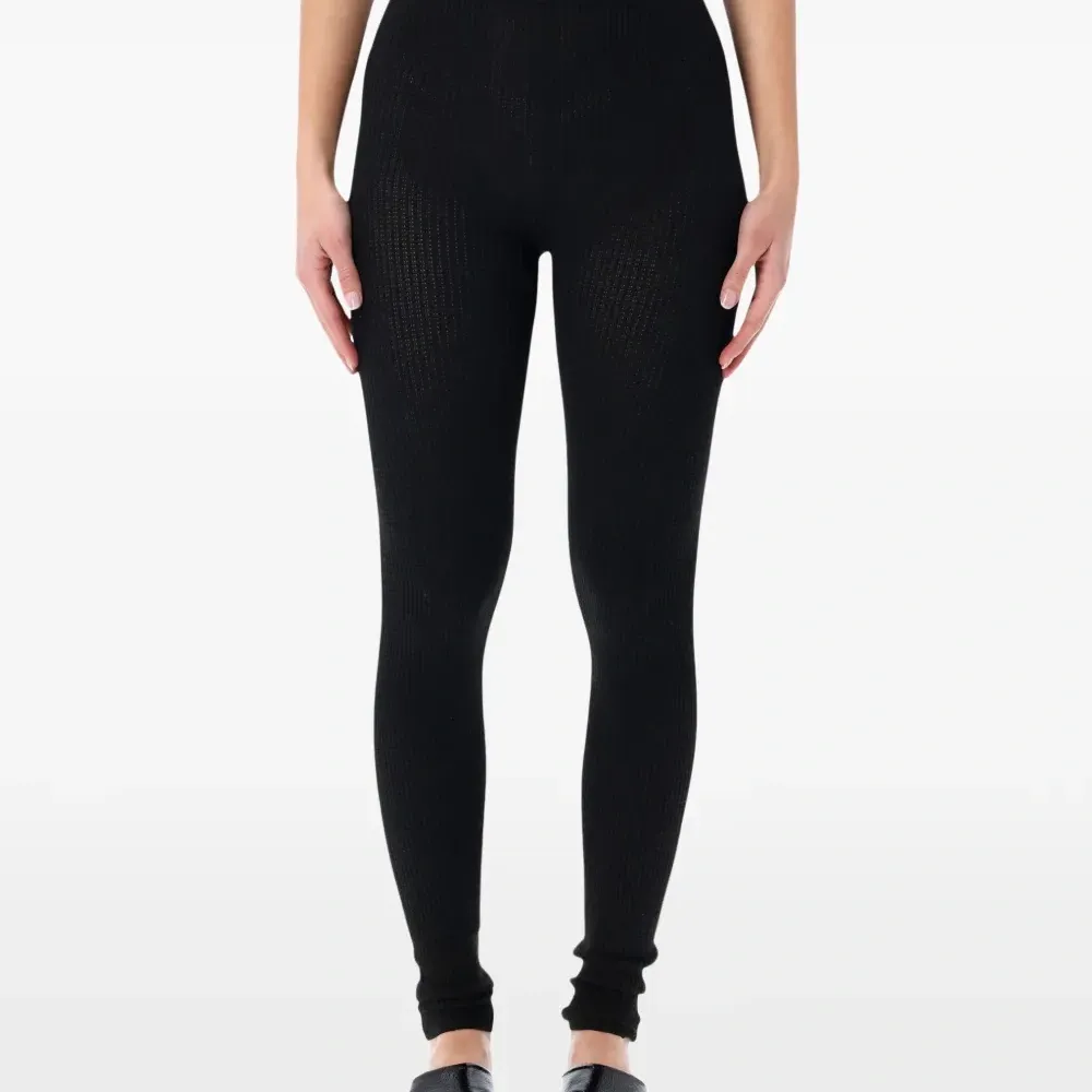 Леггинсы вафельной вязки