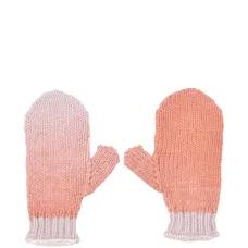 Варежки из шерстяного микса с градиентом