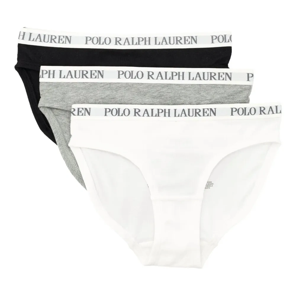 Комплект из трех трусов-брифов с логотипом
