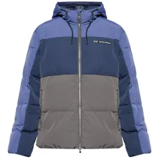 Куртка с капюшоном и цветными блоками Куртка с капюшоном и цветными блоками