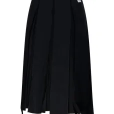 Плиссированная асимметричная юбка