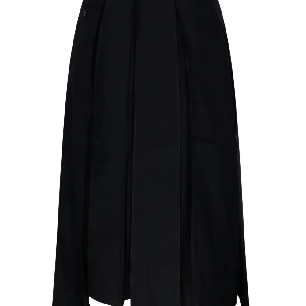 Плиссированная асимметричная юбка