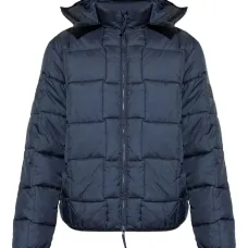 Стеганая куртка с капюшоном