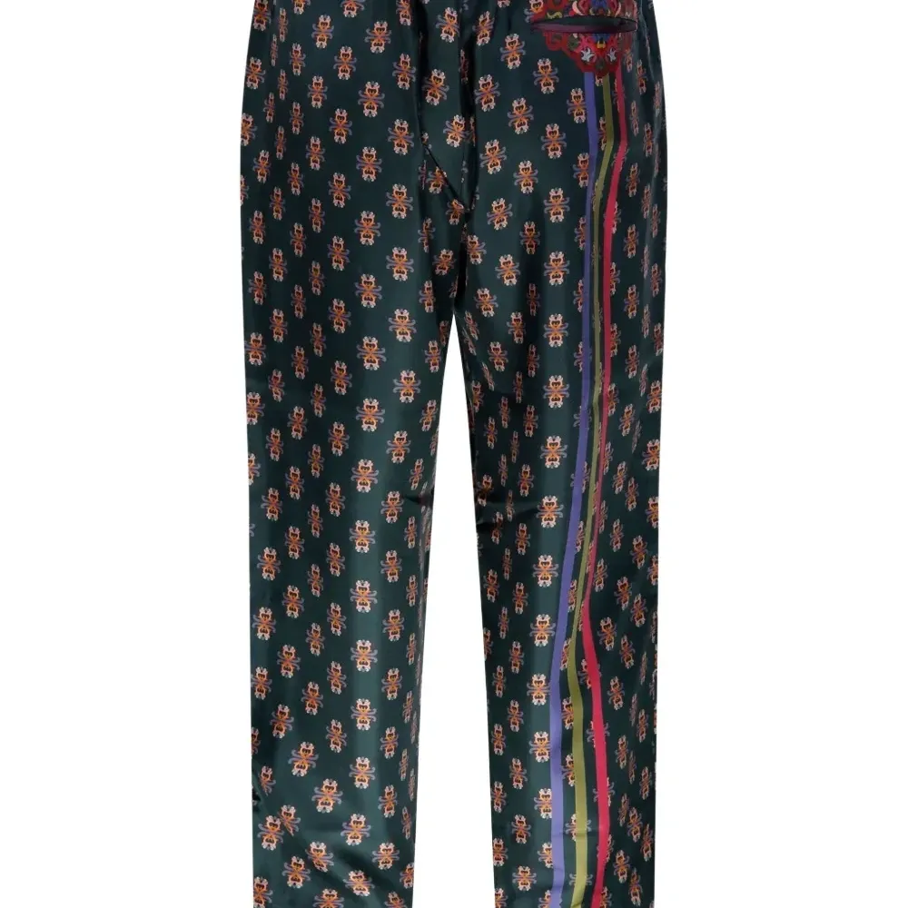 Брюки с цветочным принтом