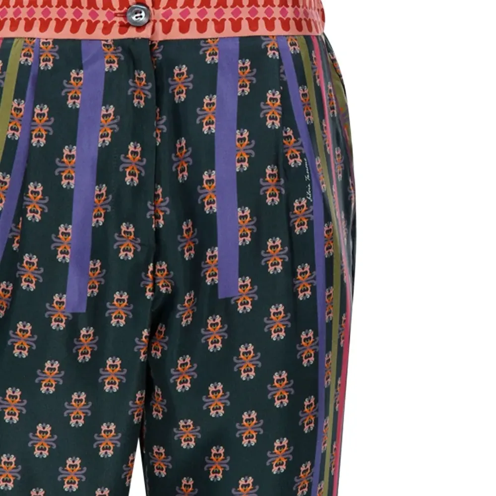 Брюки с цветочным принтом