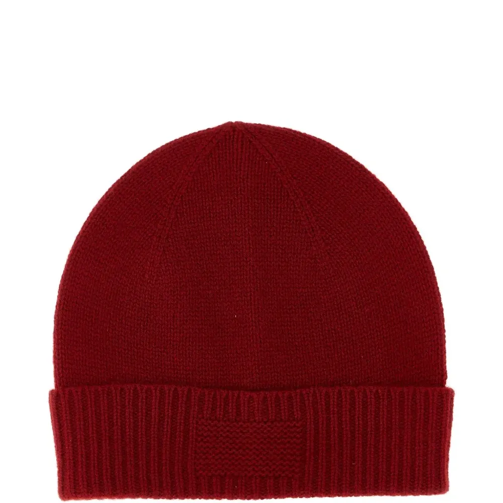 Кашемировая шапка с рубчатыми манжетами