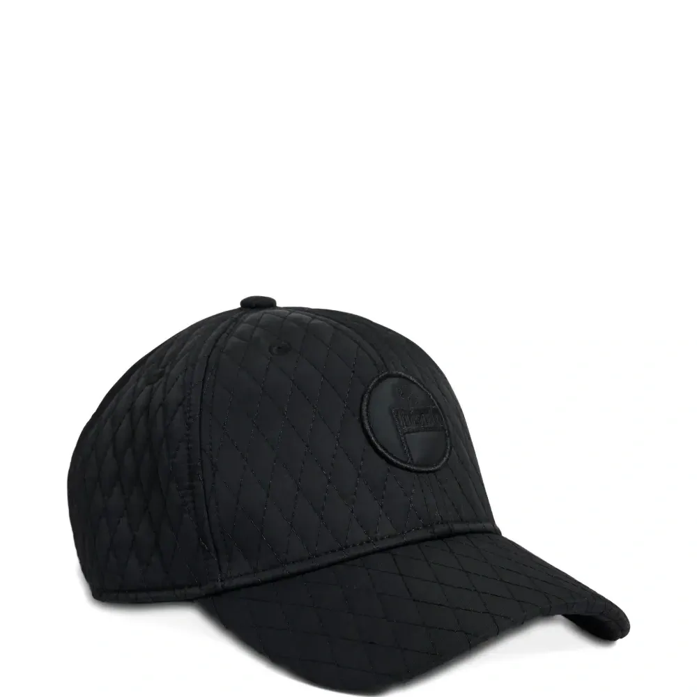 Стёганая бейсболка с логотипом