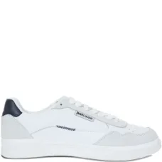 Кроссовки с кожаными вставками