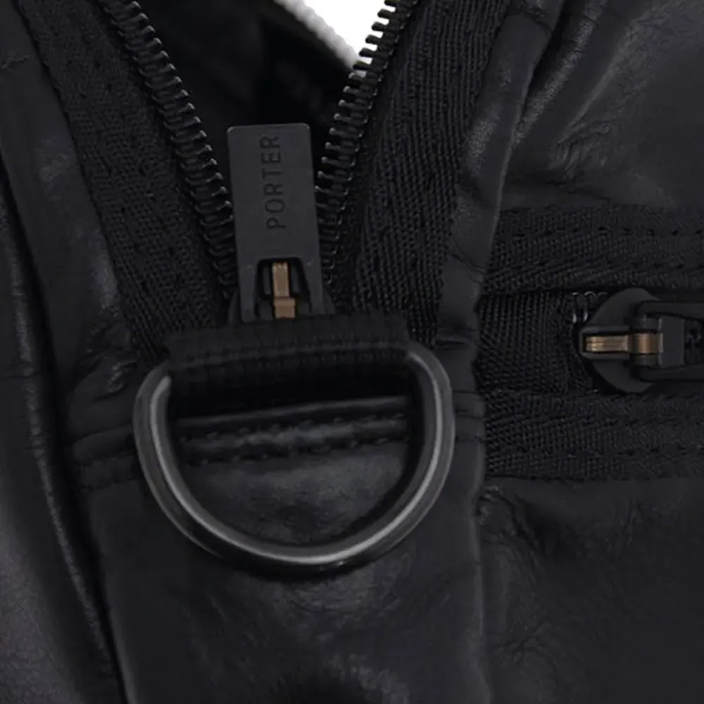 Сумка на плечо с кожаными вставками