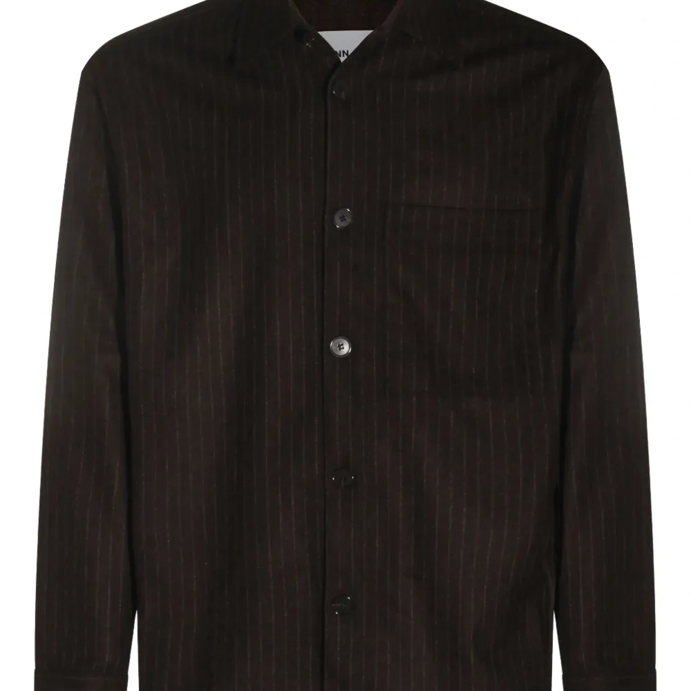 Рубашка в тонкую полоску