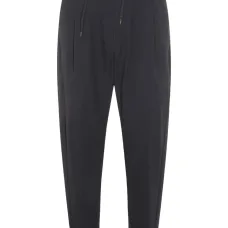 Плиссированные брюки на завязках