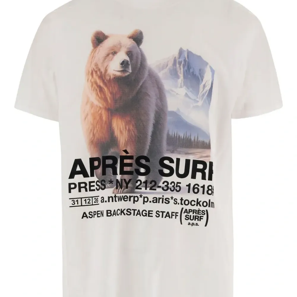 Футболка с принтом медведя