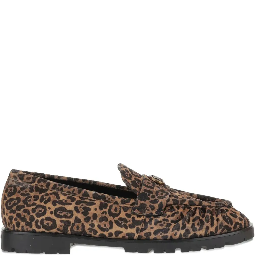 Лоферы с леопардовым принтом