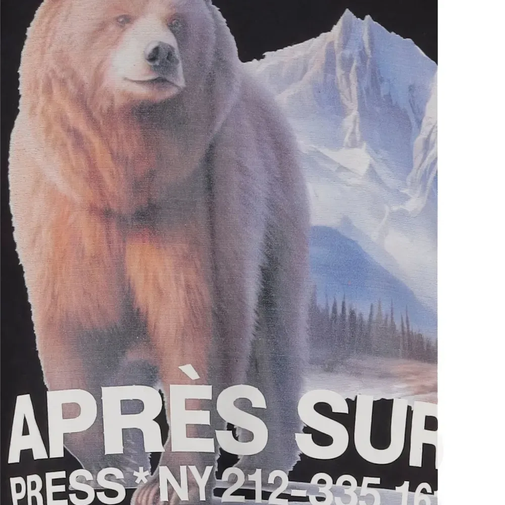 Хлопковая футболка с принтом в виде медведя