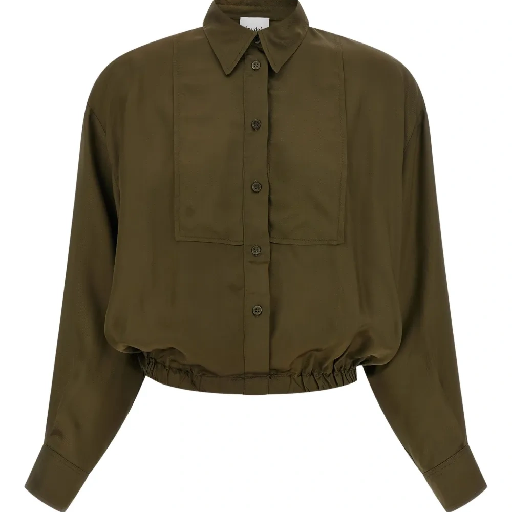 Короткая рубашка с пелериной