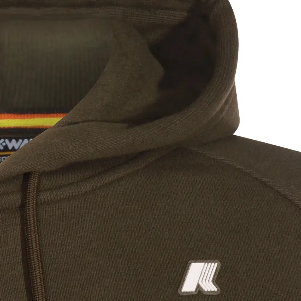 Худи с нашивкой-логотипом и длинными рукавами