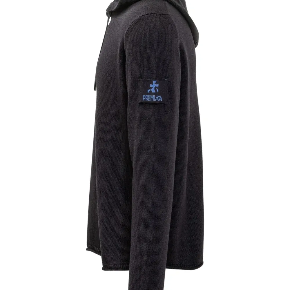 Худи из шерсти с нашивками