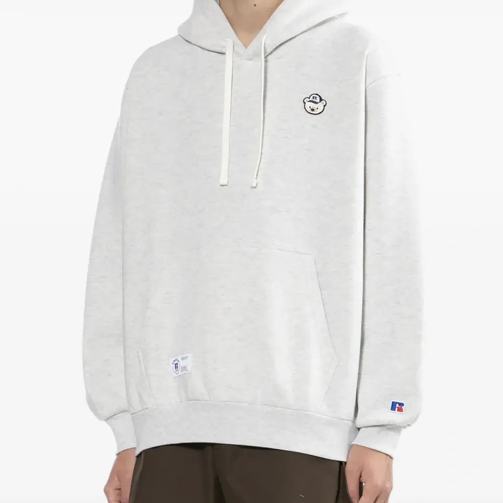 Худи с вышитым логотипом из коллаборации с Russell Athletic