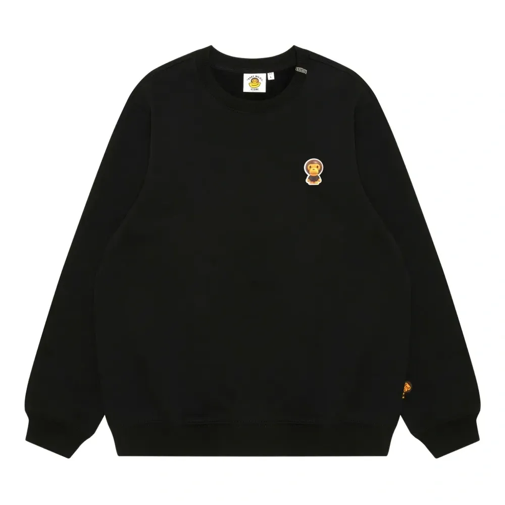 Свитшот с круглым вырезом и графическим принтом