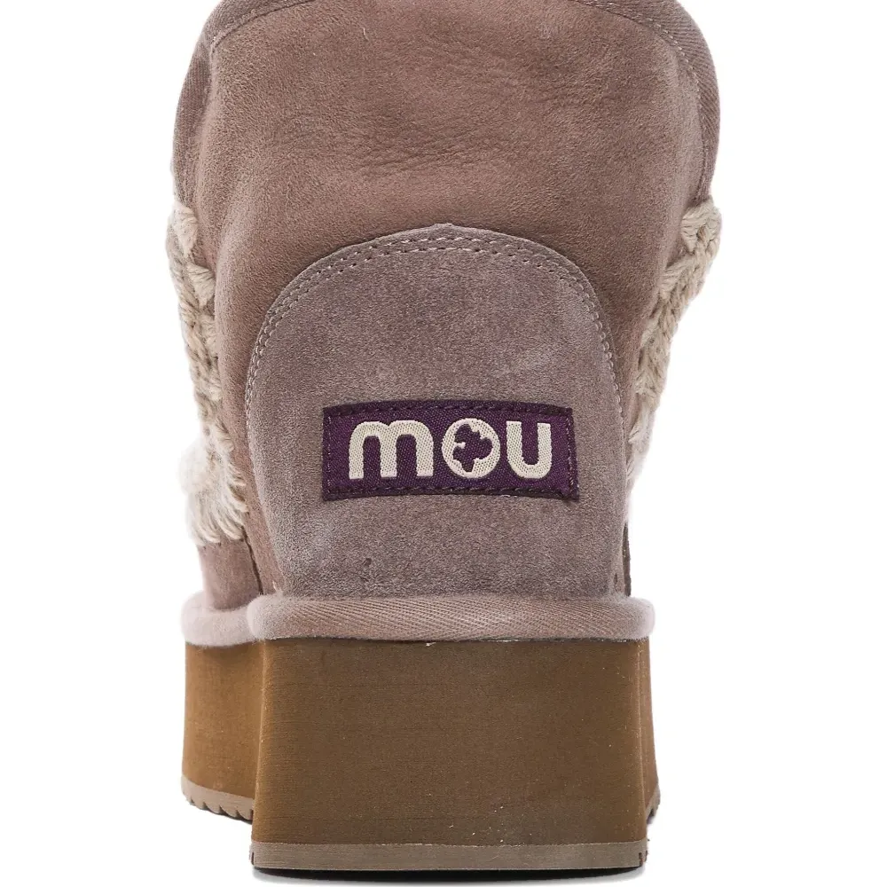 Замшевые ботинки Mou на щиколотке