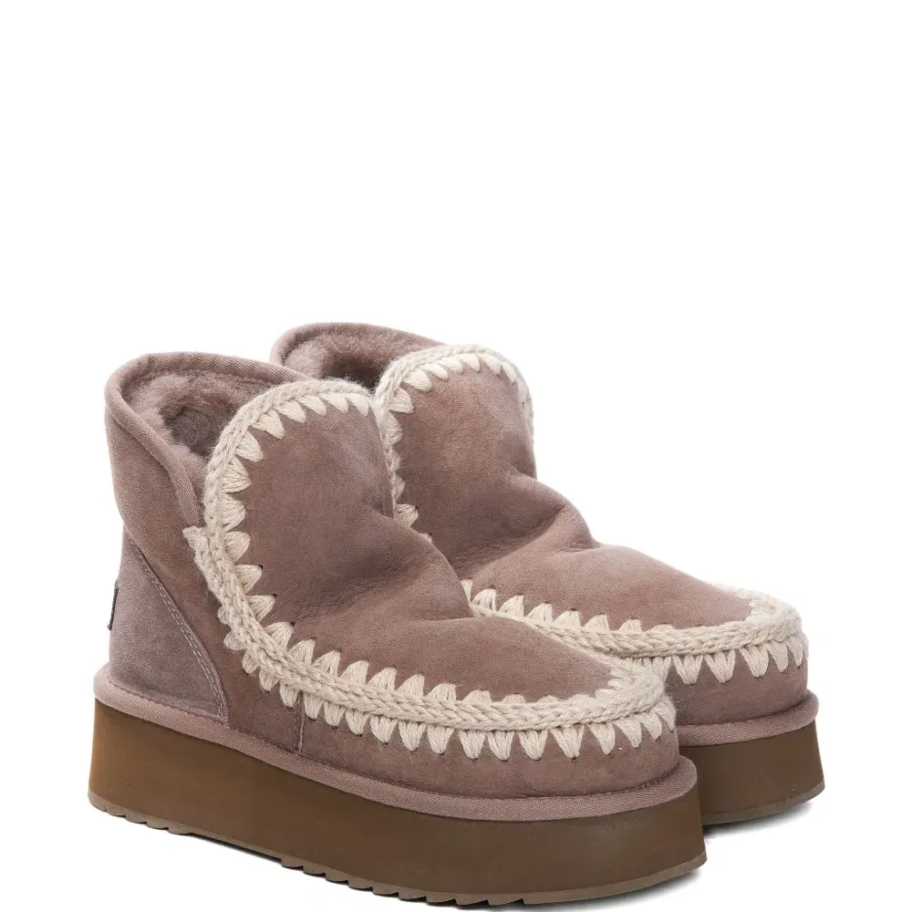 Замшевые ботинки Mou на щиколотке