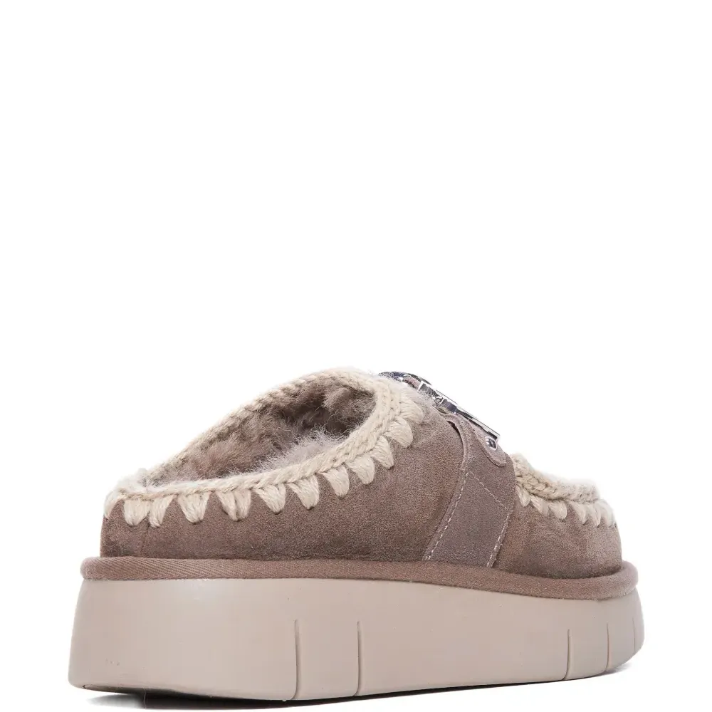 Мюли Bounce с вязаной отделкой