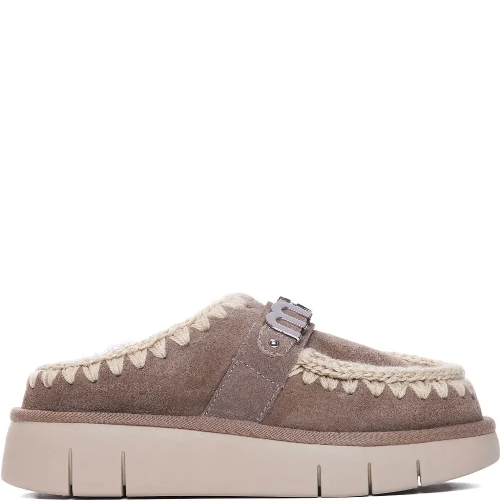 Мюли Bounce с вязаной отделкой