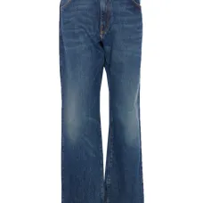 Джинсы с эффектом потертостей