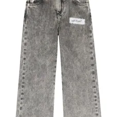 Джинсы с диагональным логотипом Джинсы с диагональным логотипом