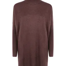 Платье-миди с воротником-стойкой