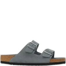 Замшевые сандалии с двумя ремешками