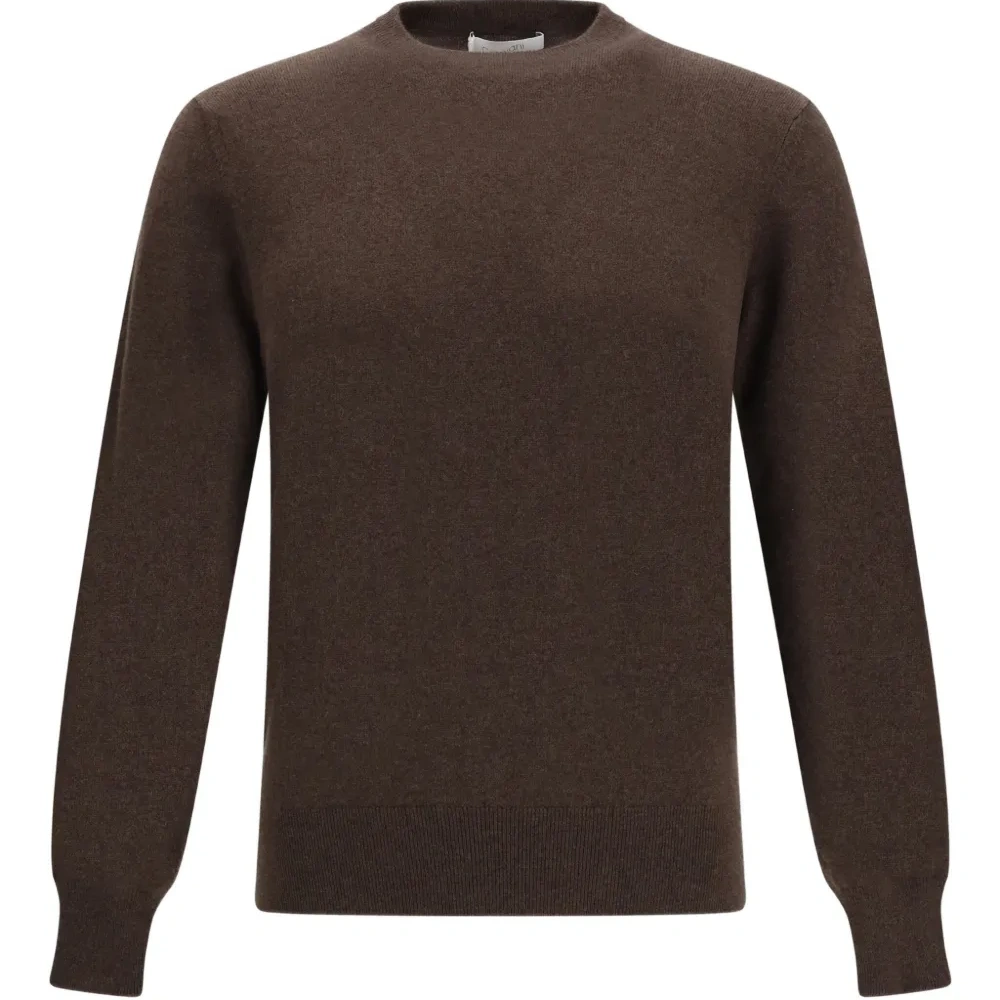 Джемпер с круглым вырезом и длинными рукавами