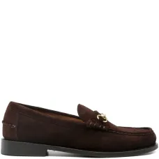 Замшевые лоферы с пряжкой Horsebit