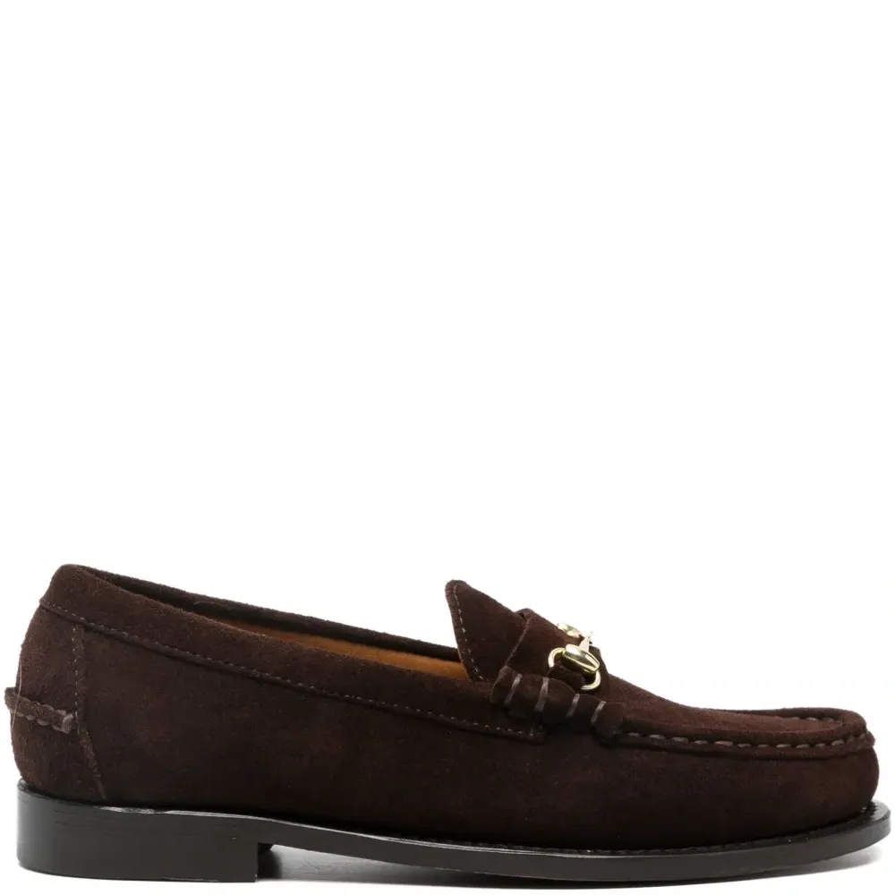 Лоферы с пряжкой в виде уздечки