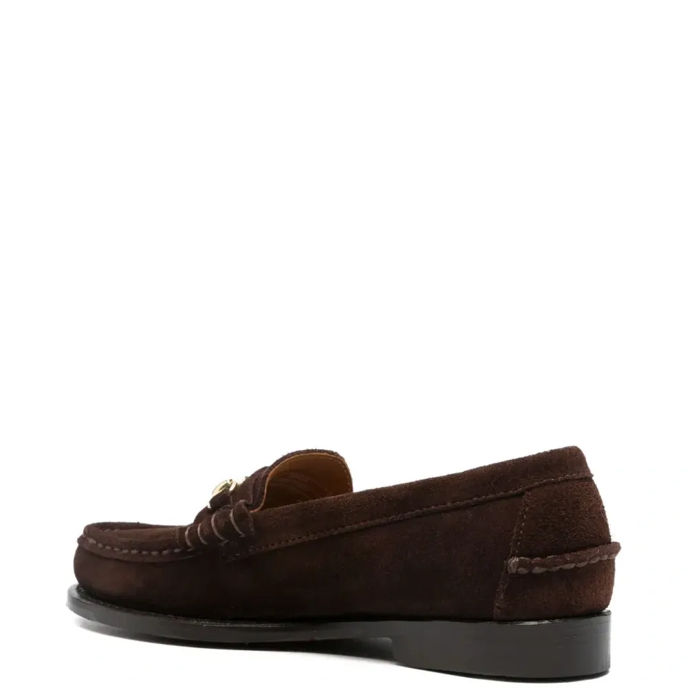 Лоферы с пряжкой в виде уздечки