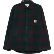 Рубашка в клетку с карманом