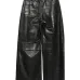 Брюки из кожи с вставками