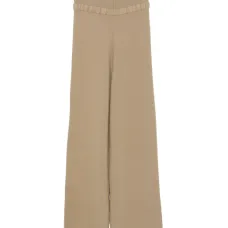 Вязаные брюки в рубчик