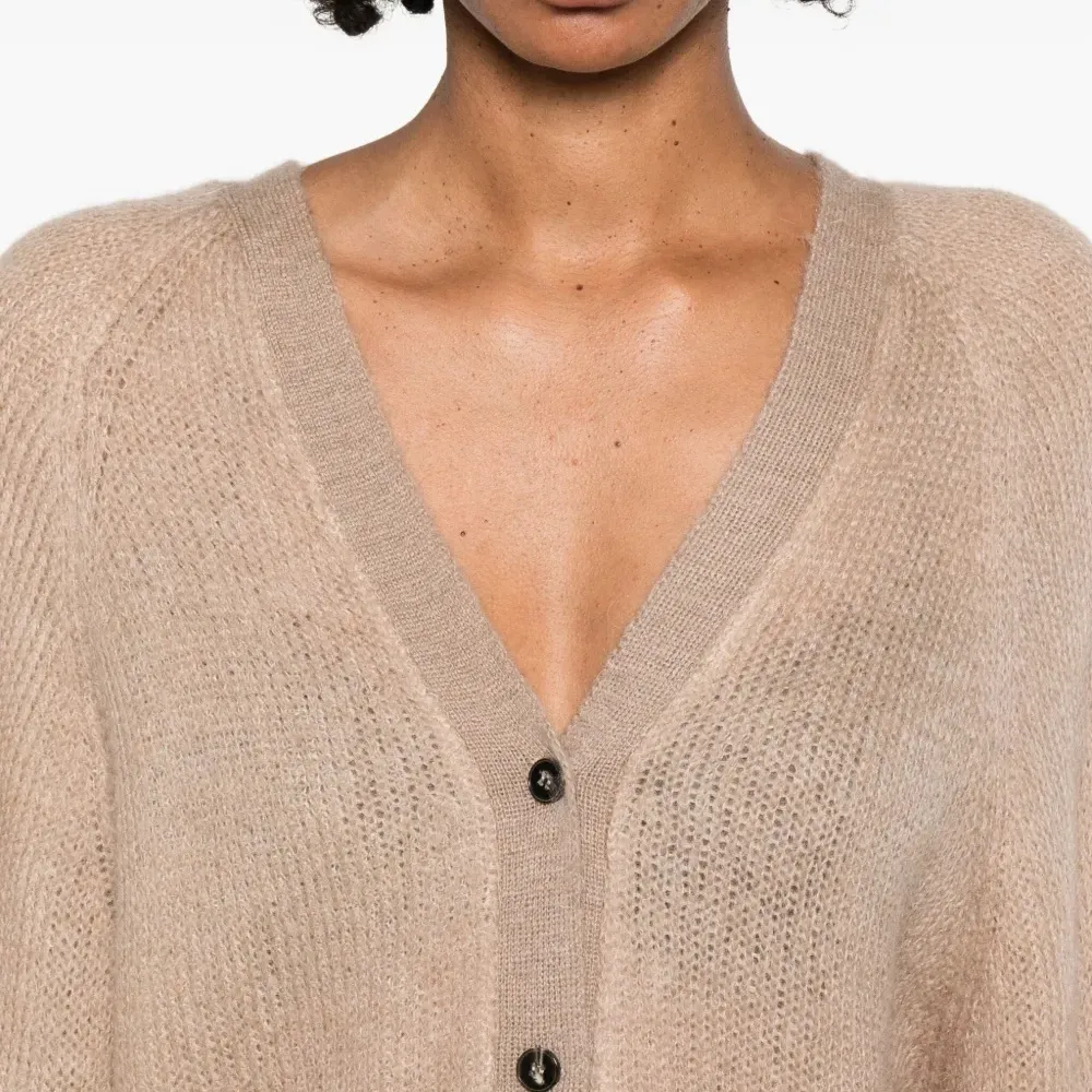 Кардиган из смеси мохера и шерсти