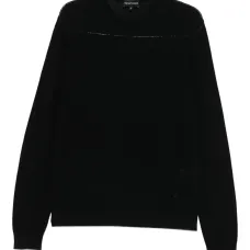 Фактурный свитер с круглым вырезом