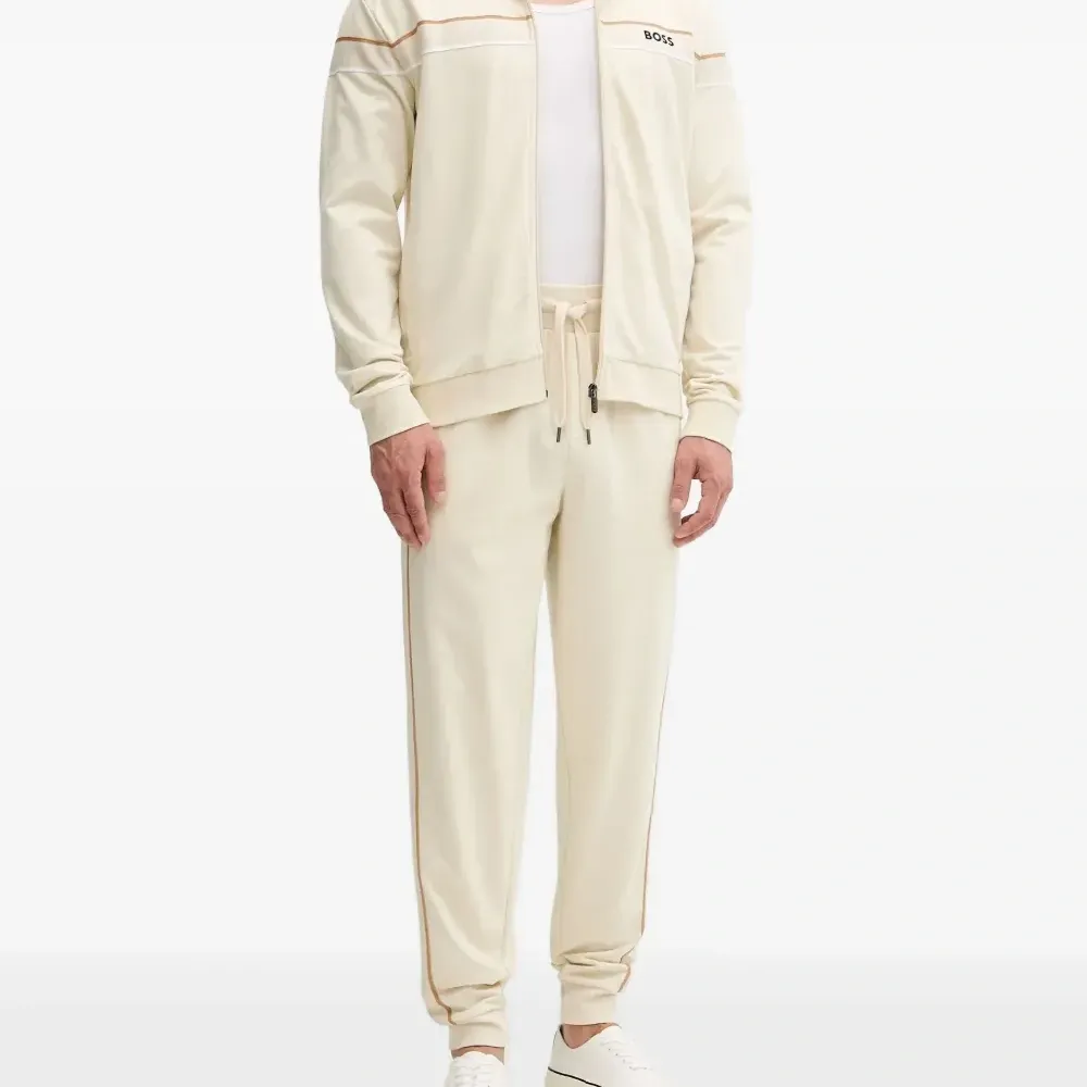 Брюки с кулиской и полосками