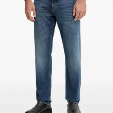 Джинсы с нашивкой-логотипом