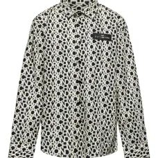 Рубашка с нашивкой с надписью