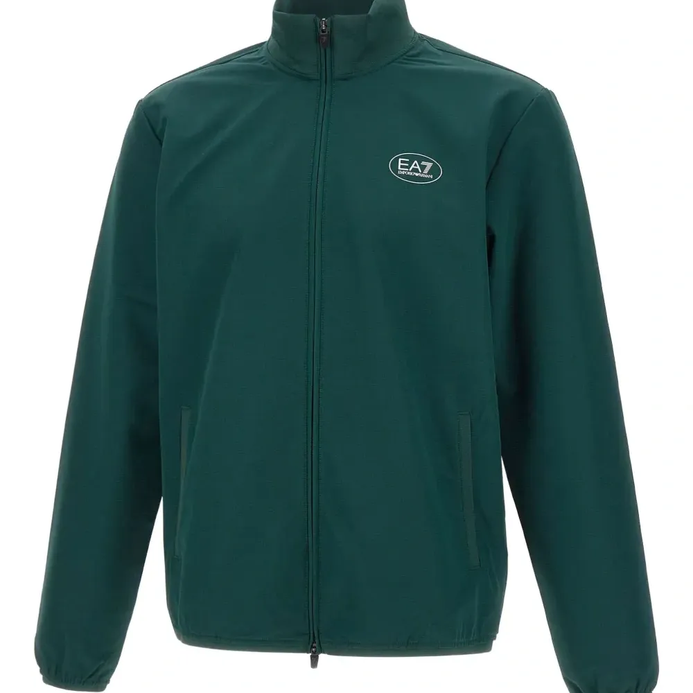 Свитшот с принтом-логотипом на молнии