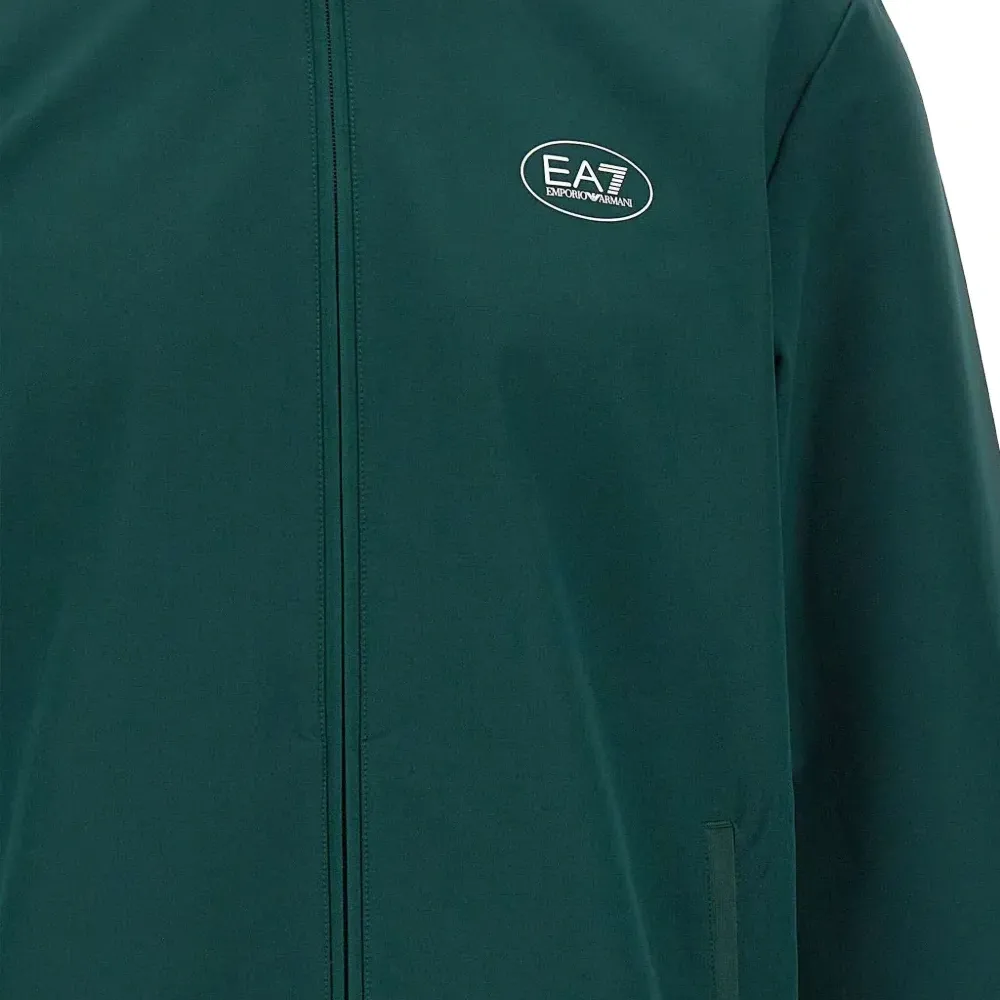 Свитшот с принтом-логотипом на молнии